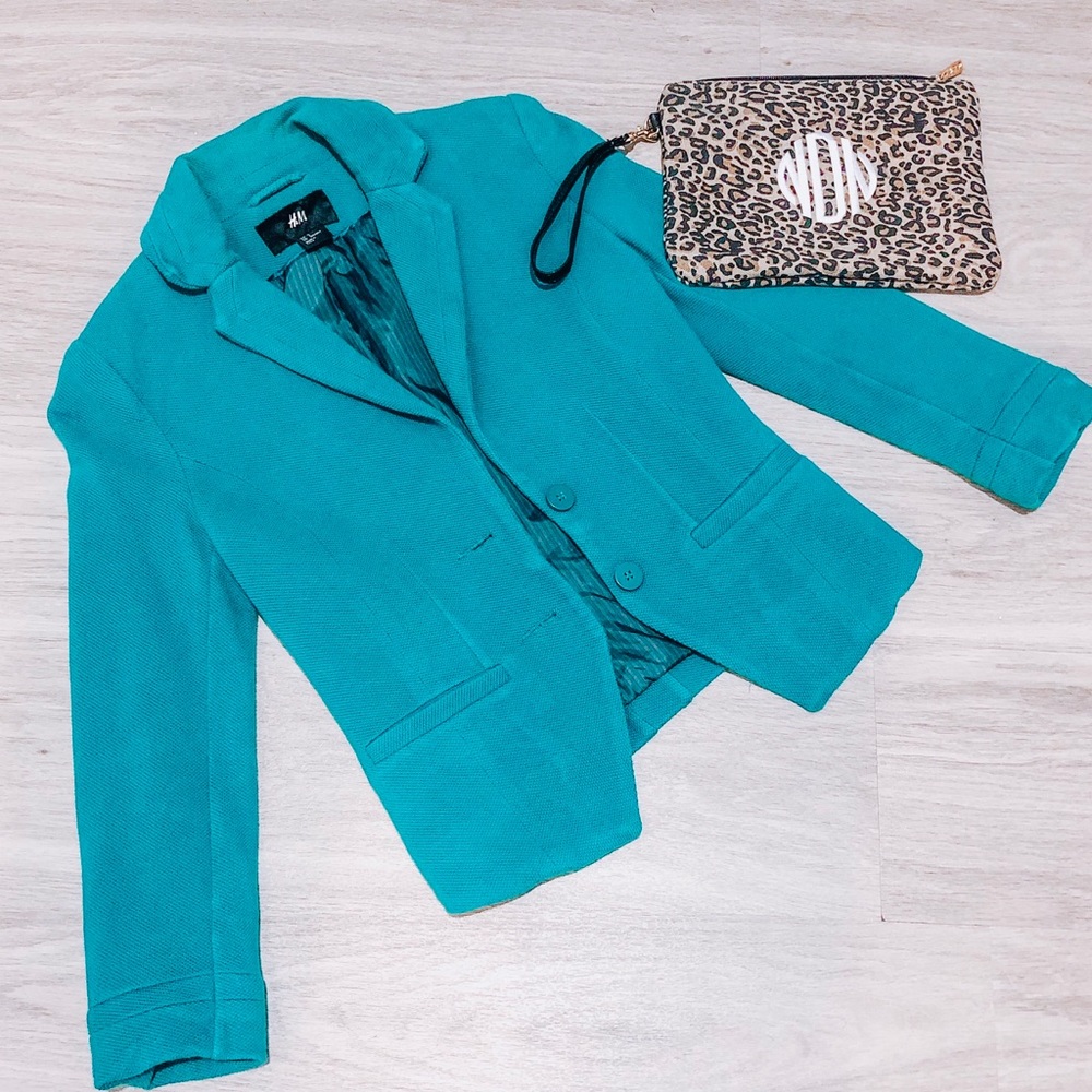 H&M Teal Blazer Size 4 / XS